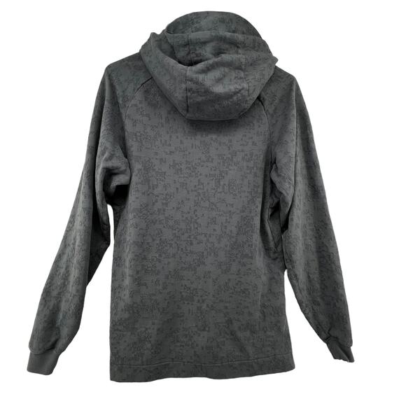 Nike Box Logo Hoodie Size Small Hooded Sweatshirt Full Zip Blue Camo Pattern - Picture 4 of 5